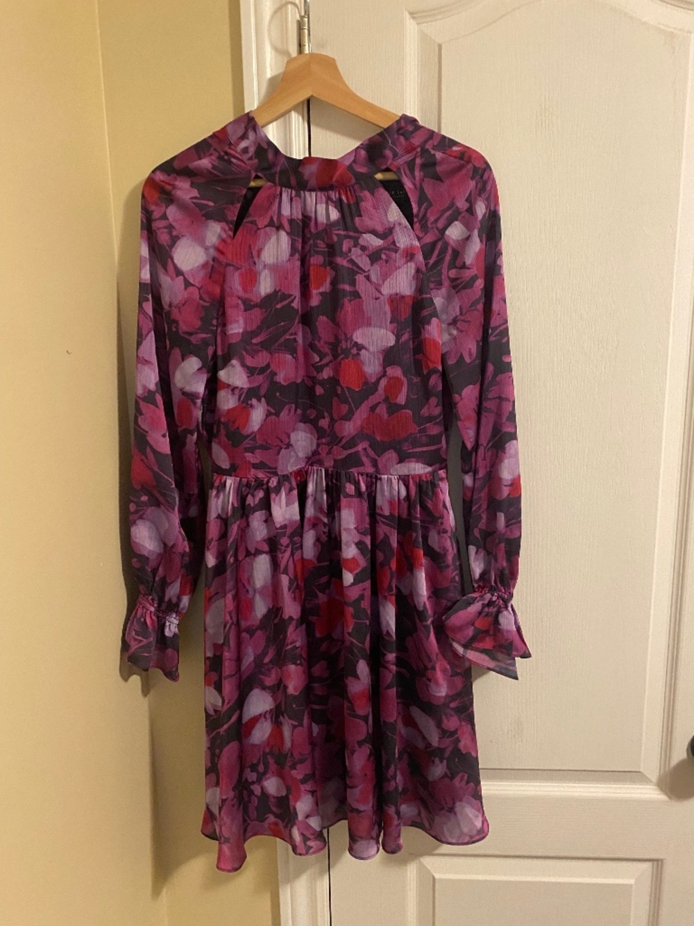 Ted Baker Sammieh High Neck Fit-and-Flare Mini Dress